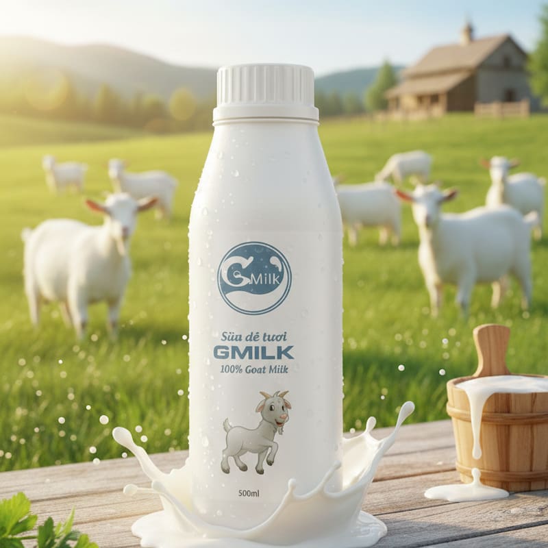Sữa dê tươi GMILK nguyên chất đạt chuẩn OCOP